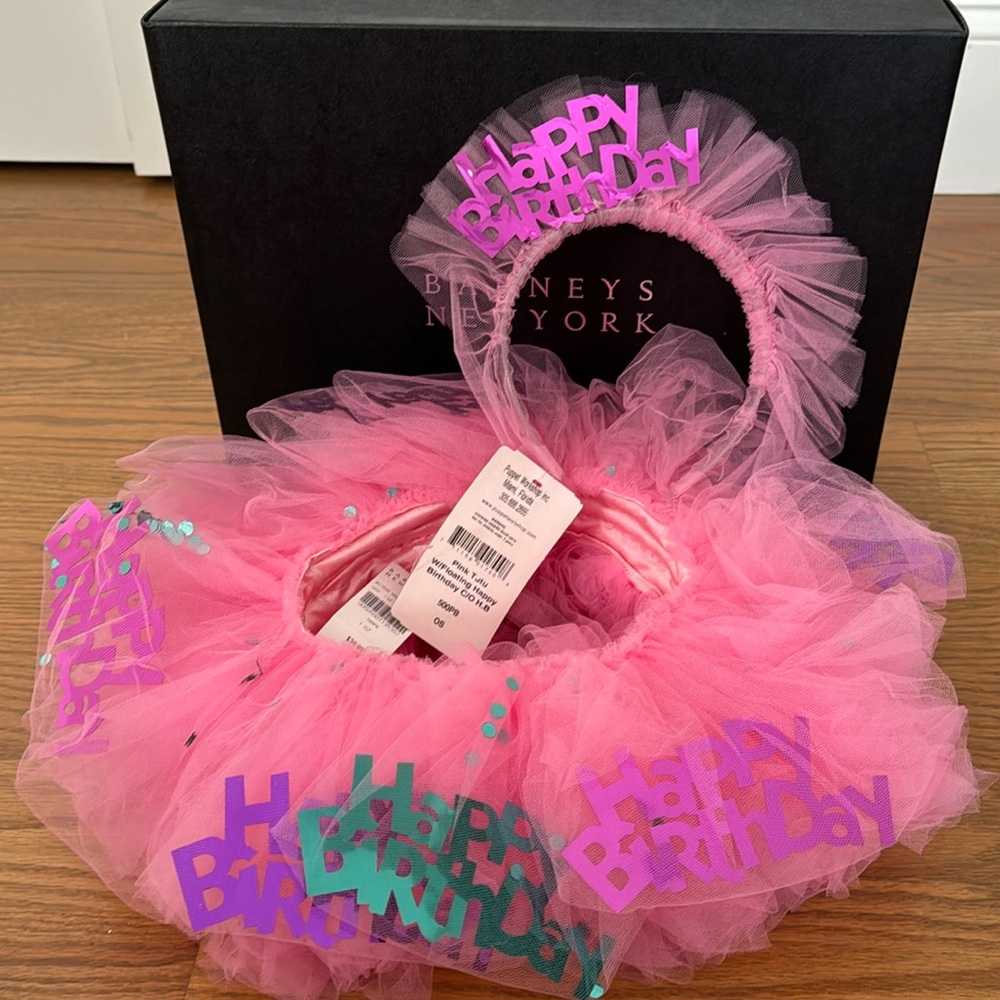 Happy Birthday tutu and headband